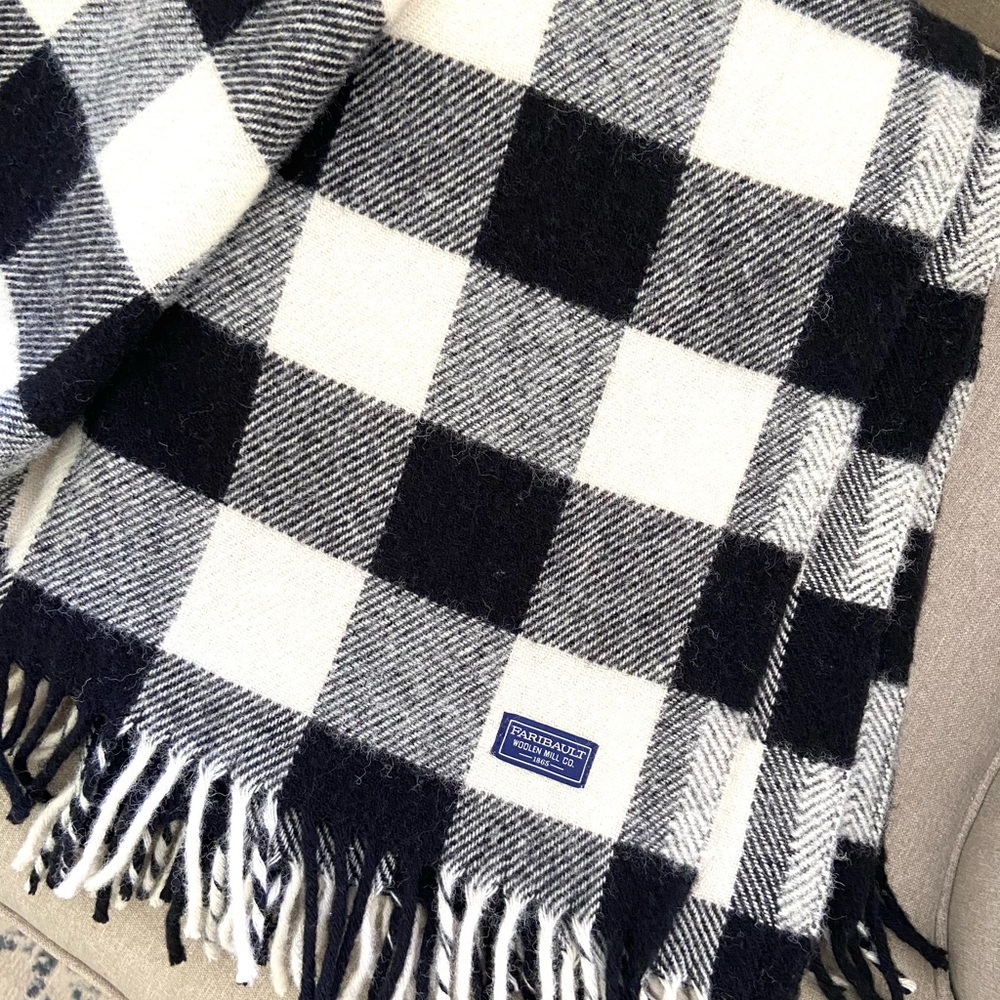 Schoolhouse Buffalo Check Faribault Blanket